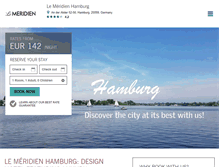 Tablet Screenshot of lemeridienhamburg.com